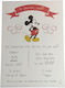 Day4you Покана за Кръщене Mickey с плик