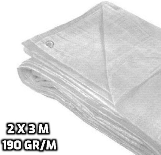 Αδιάβροχος Μουσαμάς 190gr/m² 2x3μ. Βαρέως Τύπου Λευκός