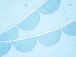 Deco Ceramica Garland for Party in Light Blue color