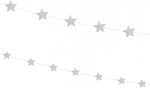 Deco Ceramica Garland for Party in Silver color 2pcs