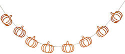 Ginger Ray Partydekorationen Halloween Girlande in Orange Farbe
