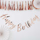 Ginger Ray Banner for Party in Rose Gold color