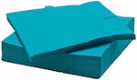 Party Napkins Turquoise 24pcs