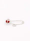 Child Safety Pin K14, made of White Gold 14K