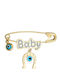 Kritsimis Child Safety Pin made of Gold 9K