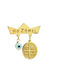 Art d or Kids Gold 9K Safety Pin Charm with Constantine Coin