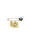 Kids Gold Plated Silver Safety Pin Charm