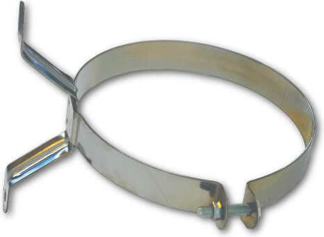 Βάση Στήριξης Καπνοδόχου Inox 100mm Ασημί