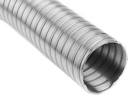 Chimney Chimney Tube Metallic 125mm Silver