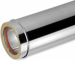 Inox Shell Καμινάδα Καπνοδόχου Inox 300mm Ασημί Inox Shell Καμινάδα Καπνοδόχου Inox 300mm Ασημί