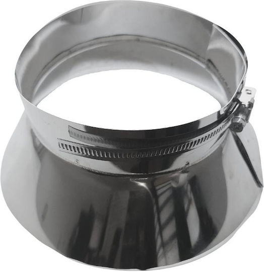 Spiroduct Ροζέτα Καπνοδόχου Inox 200mm Ασημί