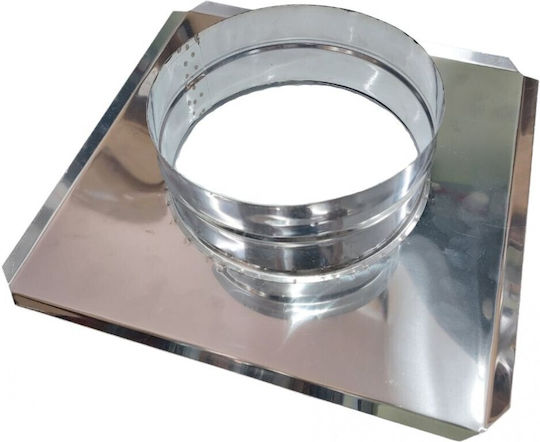 Spiroduct Ροζέτα Καπνοδόχου Μεταλλική 200mm Ασημί