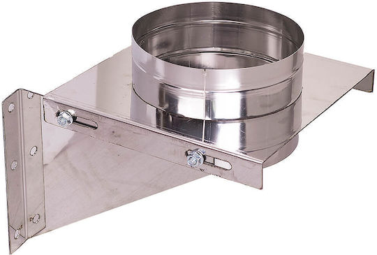 Spiroduct Стойка Chimney Pipe Inox 230мм Сребрист