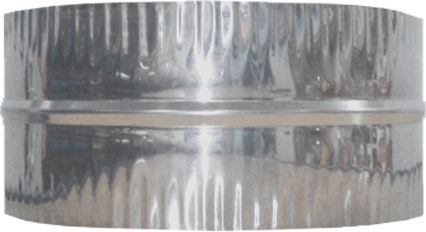 Spiroduct Μούφα Σύνδεσης Καπνοδόχου Inox 150mm Ασημί