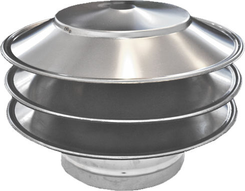 Spiroduct Шапки Chimney Pipe Inox 280мм Сребрист