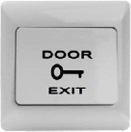 Complete Wall Push Exit Button with Frame White EB006