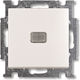 Abb Basic55 Μπουτόν Κλιμακοστασίου χωρίς Πλαίσιο σε Λευκό Χρώμα 13183