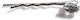 Bizoutaki Silver Rhinestone Hair Pin