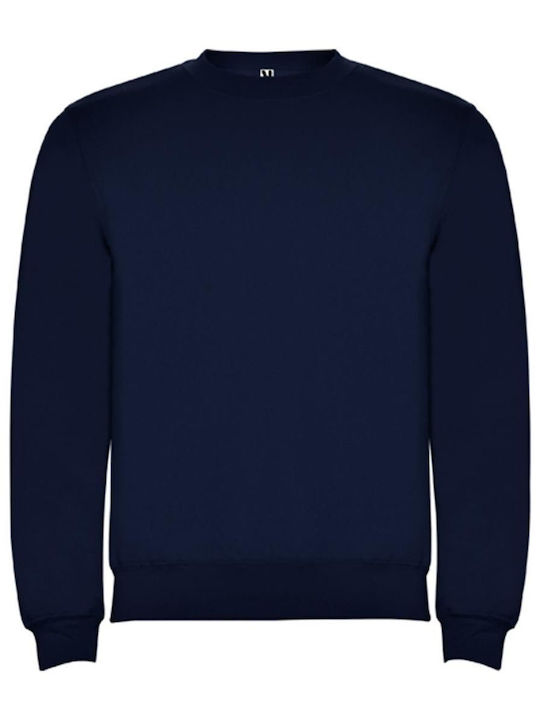 Long Sleeve Work Sweatshirt Navy Blue Fleece