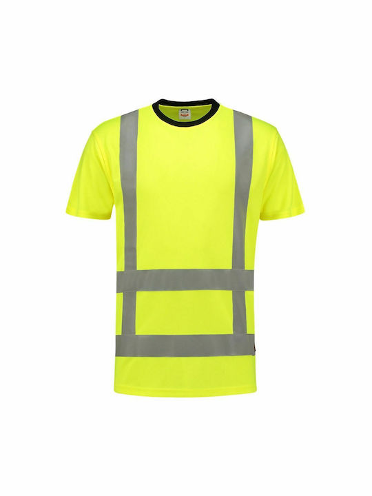 Tricorp T-Shirt Εργασίας Κίτρινο με Ανακλαστικές Ταινίες