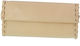 PO.S Lederne Tabaktasche Beige mit Verschluss 16.5x7.5cm