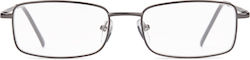 Perspectiv Perspectiv #d Gunmetal Мъжки Очила за четене +1.50 в Сребрист цвят #D-GUNMETAL-ACQUA+1.50