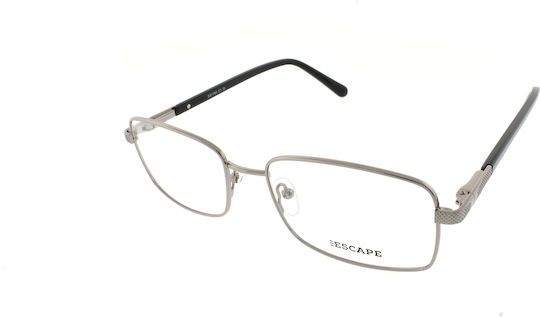 Escape Eyewear Escape Men's Metal Prescription Eyeglass Frame Silver