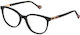 Yalea Damen Acetat Brillengestell Schwarz VYA003L JANE