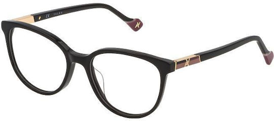 Yalea Damen Acetat Brillengestell Schwarz VYA003L JANE