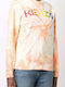 Tiedye Hanorac Dama Lung Portocaliu