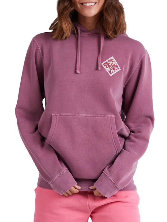 Salty Crew Retro Tippet Boyfriend W Women's Hooded Sweatshirt Pink
