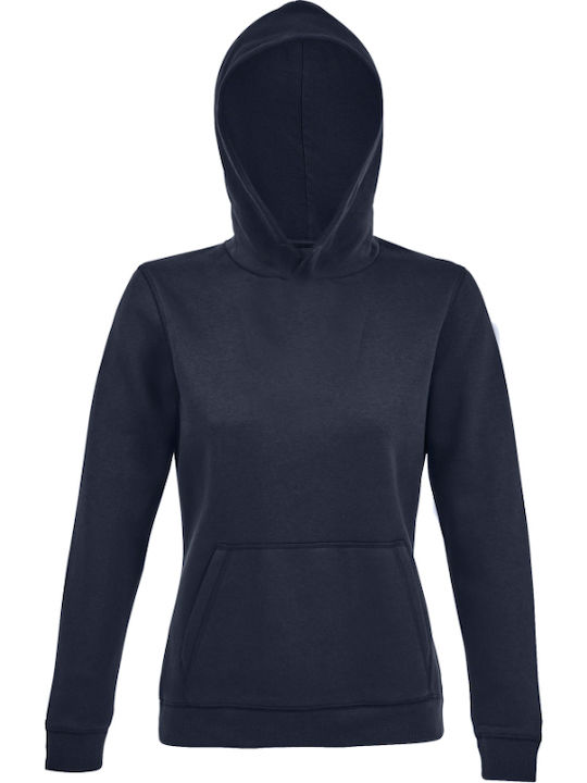 Women's Sweatshirt Jacket Hooded Navy Blue