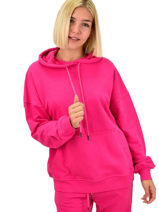 Potre Women's Hooded Sweatshirt Fuchsia