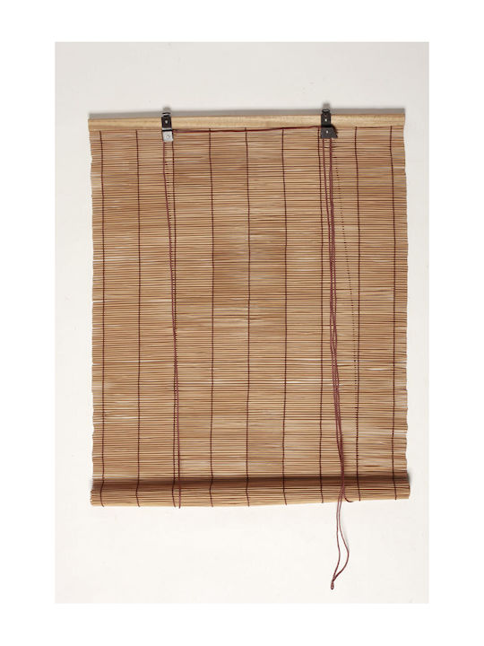 Beschattungsrollo Bamboo in Beige Farbe L100xH120cm