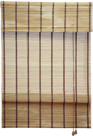 Homefit Beschattungsrollo Bamboo in Braun Farbe L140xH140cm