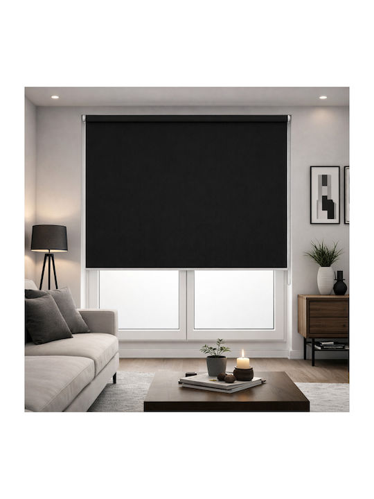 Roller Blinds Partial Blackout Black W100xH180cm TPS-23789