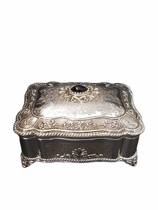 Karvounis Metallisches Schmuckkästchen 13x9,5x8cm