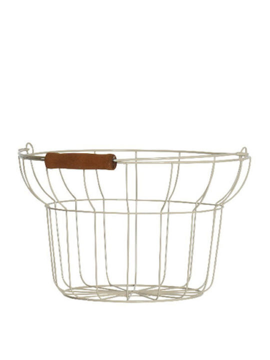 Metallic Decorative Basket 26x26x16cm