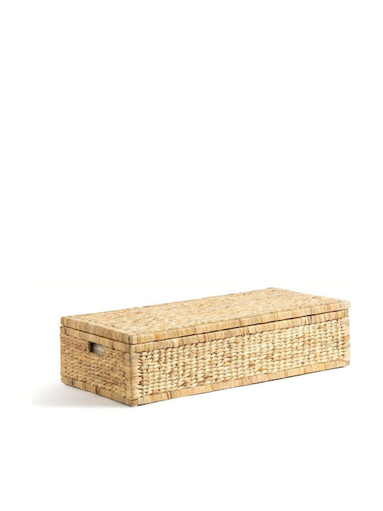 La Redoute Interieurs Dekorativer Korb Korbweide mit Deckel Beige 80x40x20cm