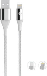 Cablu USB la Lightning / micro USB 1m 2în1