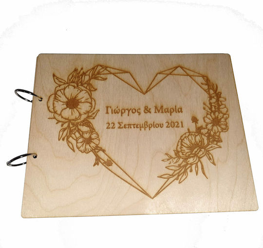 Woodseason Carte de dorințe pentru nunți Nuntă Bej