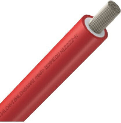 Power Cord with Cable Properties 1x4mm² in Red Colour 1m