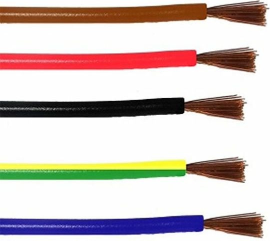 Nyaf Power Cord Type NYAF With Cable Properties 1x4mm² In Red Colour 1m