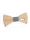 Wooden Bow Tie Beige