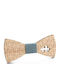 Wooden Bow Tie Beige
