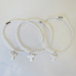 Christening Charm Bracelet White 1pcs