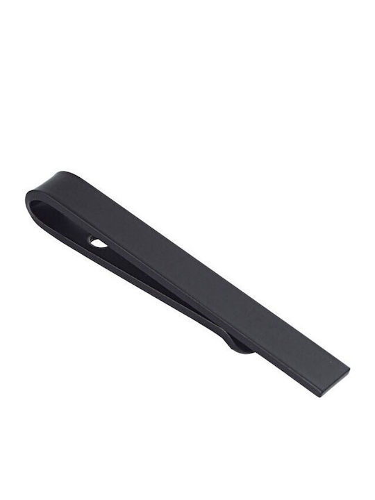 Epic Ties Metallic Tie Clip Black 4.2cm