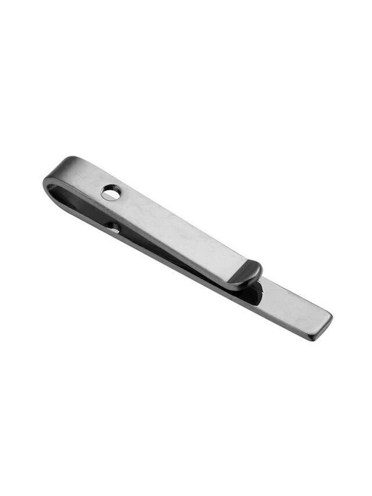 Steel Tie Clip Silver 4.5x0.5cm