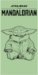 Kids Beach Towel Green Star Wars 140x70cm