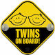 Koupakoupa Baby on Board Sign with Suction Cup Yellow